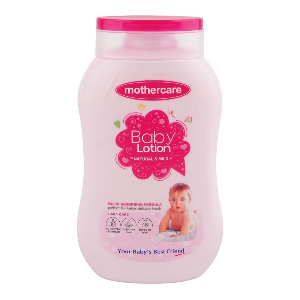Mothercare Lanolin & Vitamin E Baby Lotion, Paraben & Sulphate Free, 200ml - Main Image
