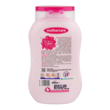 Mothercare Lanolin & Vitamin E Baby Lotion, Paraben & Sulphate Free, 200ml - Image 2