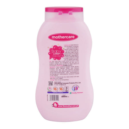 Mothercare Baby Lotion With Lanolin & Vitamin E, Freshness With Fragrance, Paraben & Sulphate Free, 300ml - Image 2