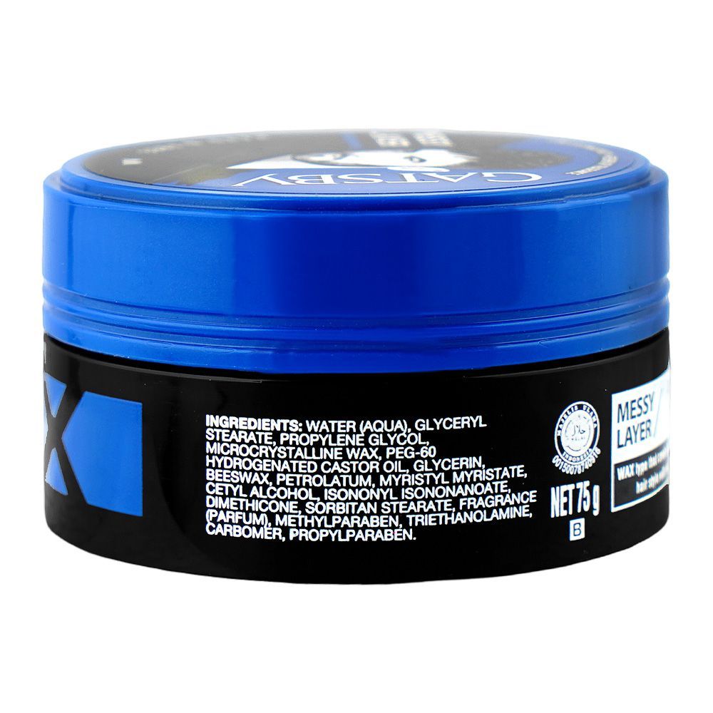 Gatsby British Layered Hard & Free Styling Wax, 75g - Image 3