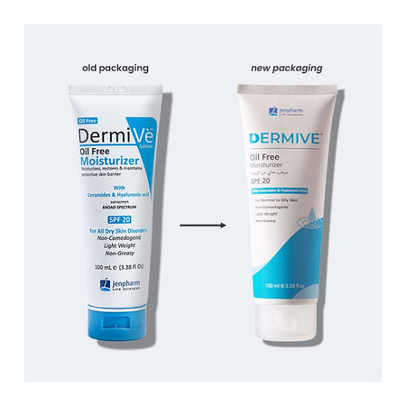 Dermive Oil Free Moisturizer, SPF-20, For All Skin Types, 100ml - Image 4