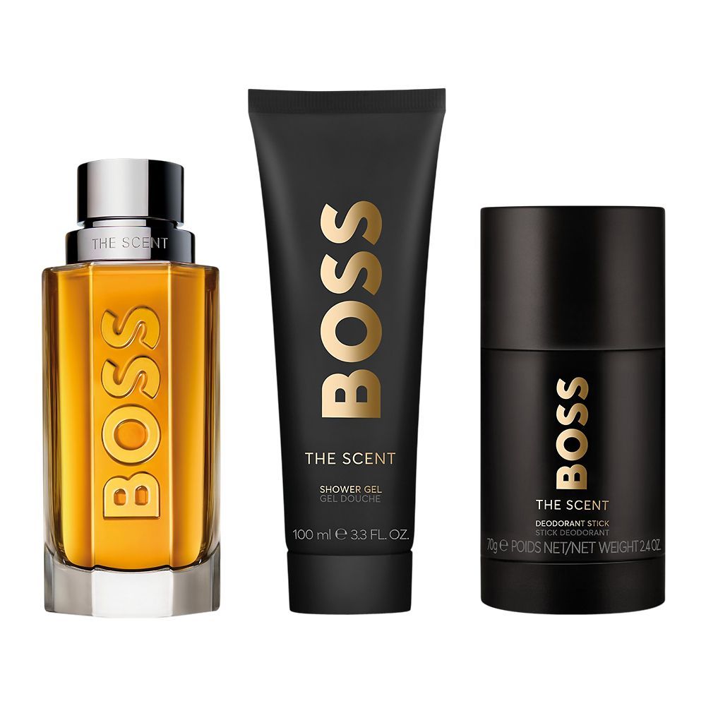 Hugo Boss The Scent Set For Him, Eau De Toilette 100ml + Shower Gel 100ml + Deodorant Stick 75ml - Main Image