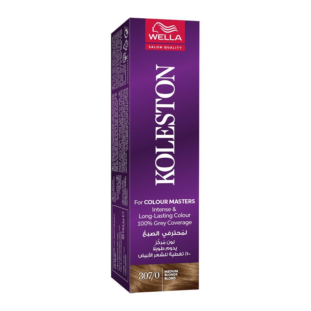 Wella Koleston Single, 307/0 Medium Blonde - Main Image
