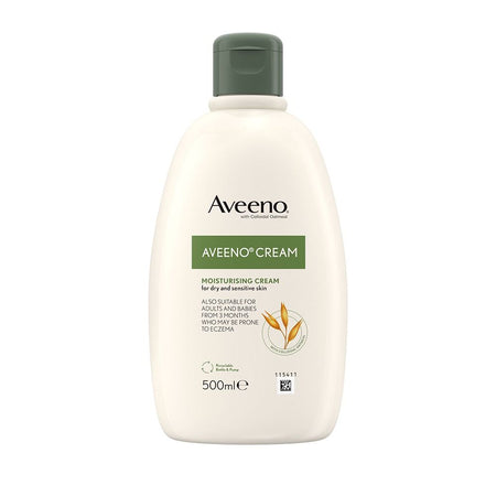 Aveeno Moisturising Cream, With Active Colloidol Oatmeal, For Dry & Sensitive Skin, 500ml - Main Image
