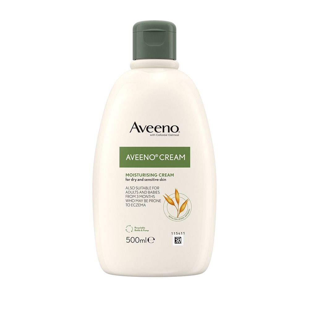 Aveeno Moisturising Cream, With Active Colloidol Oatmeal, For Dry & Sensitive Skin, 500ml - Main Image