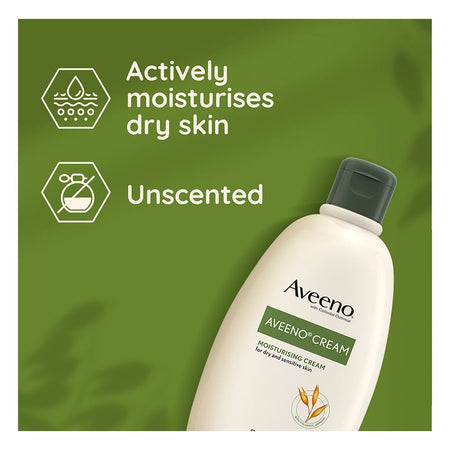 Aveeno Moisturising Cream, With Active Colloidol Oatmeal, For Dry & Sensitive Skin, 500ml - Image 5