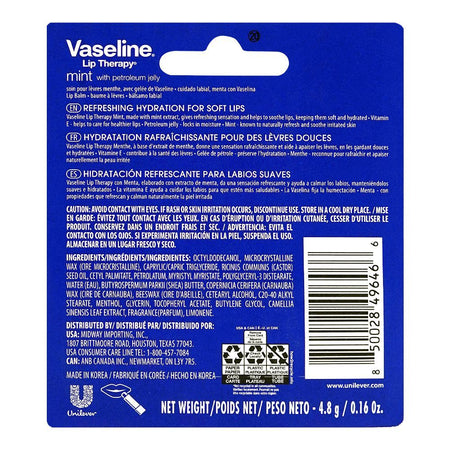 Vaseline Lip Therapy, Mint, 4.8g - Image 2