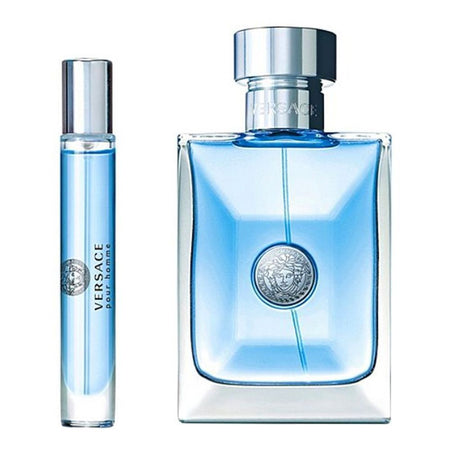 Versace Pour Homme Perfume Set, For Men, Eau De Toilette 100ml + Eau De Toilette 10ml + Pouch - Main Image