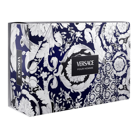 Versace Pour Homme Perfume Set, For Men, Eau De Toilette 100ml + Eau De Toilette 10ml + Pouch - Image 2