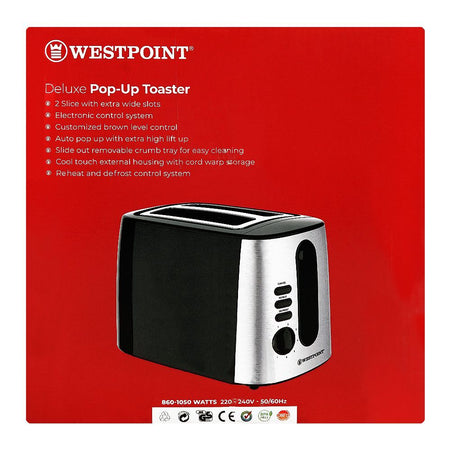 West Point Deluxe Pop-Up Toaster, 860-1050W, 220-240V, WF-2561 - Image 3