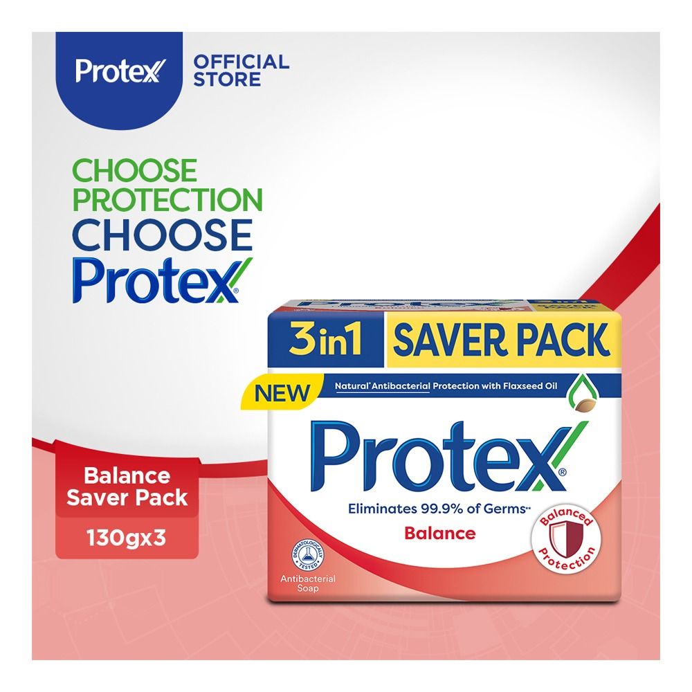 Protex Balance Soap Saver Pack, 3 x 130g - Main Image