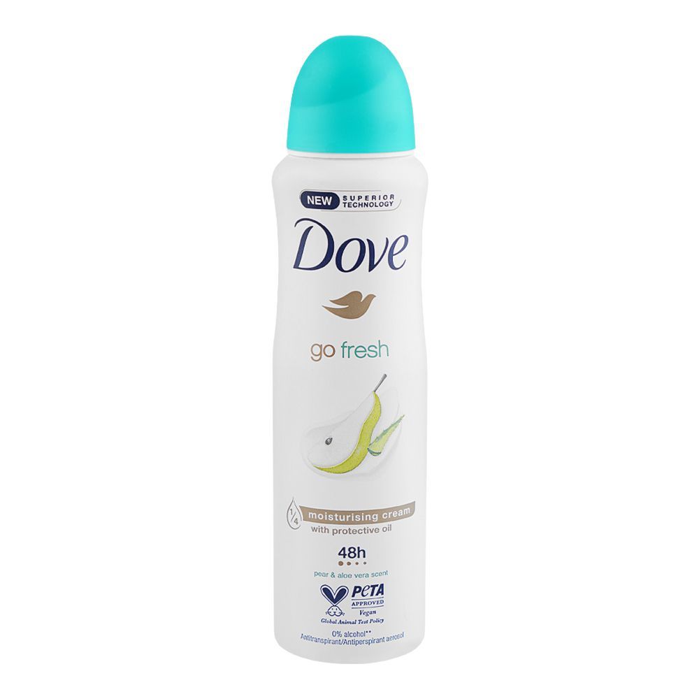 Dove Go Fresh Pear & Aloe Vera Scent Anti-Prespirant Deodorant Spray, 150ml - Main Image
