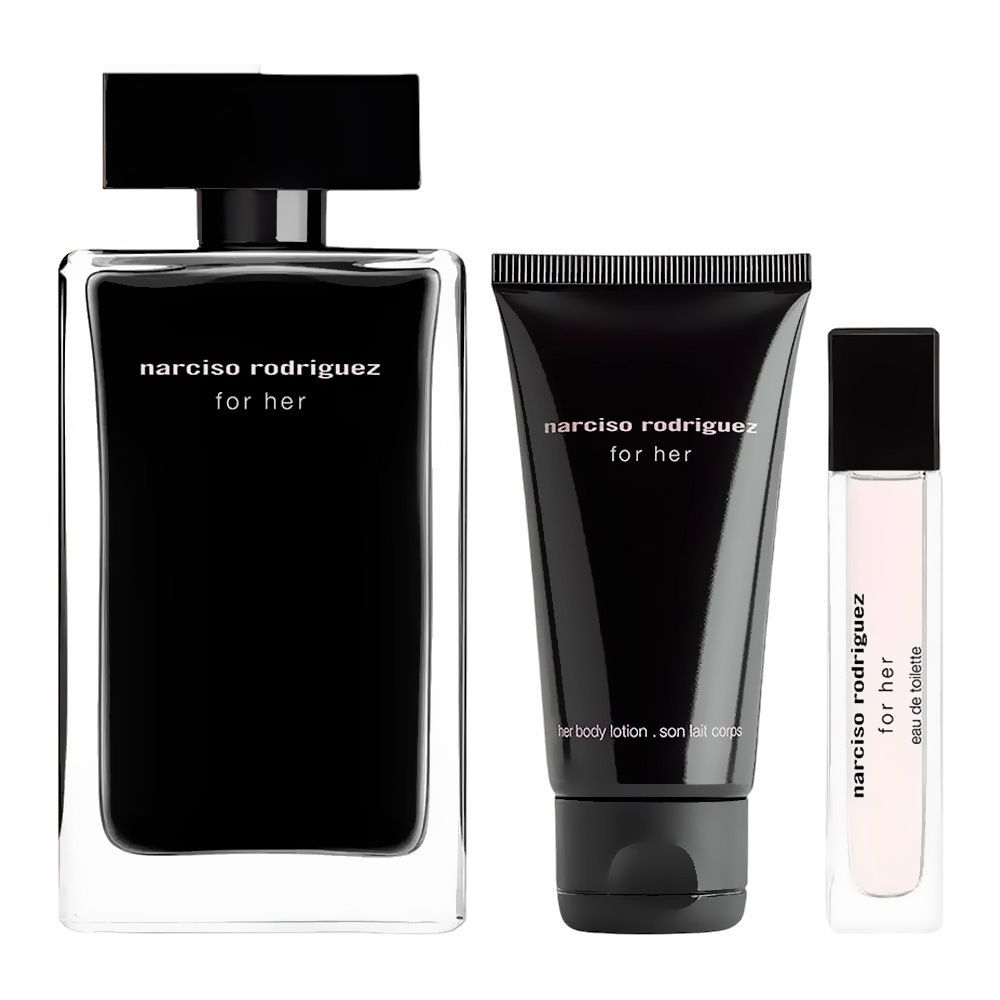 Narciso Rodriguez For Her Set, For Women, Eau De Toilette 100ml + Eau De Toilette 10ml + Body Lotion, 50ml - Main Image