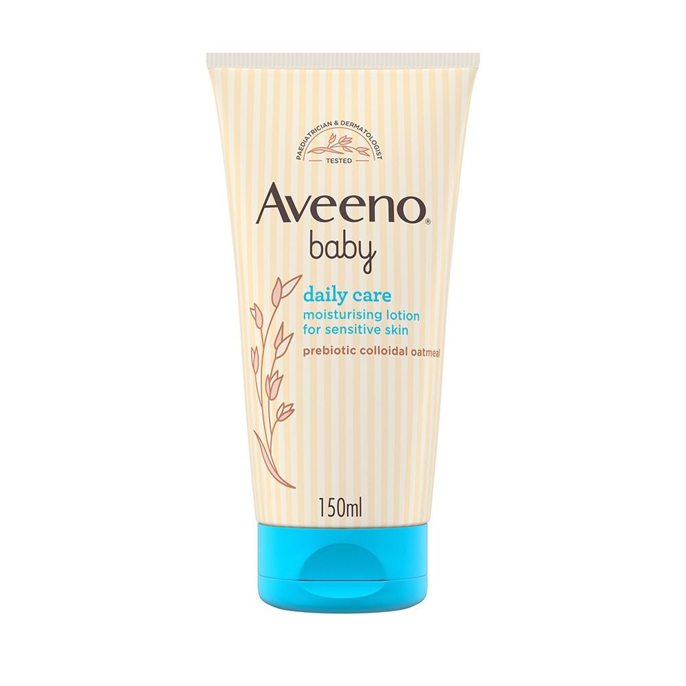 Aveeno Baby Daily Care Moisturizing Lotion, For Sensitive Skin, Unscented, Dye Free, 150ml - Main Image