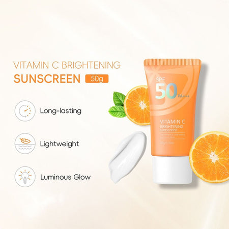 Laikou Vitamin-C Brightening Sunscreen, UV Protection, SPF50, PA+++, 50g, LK99237A - Image 3