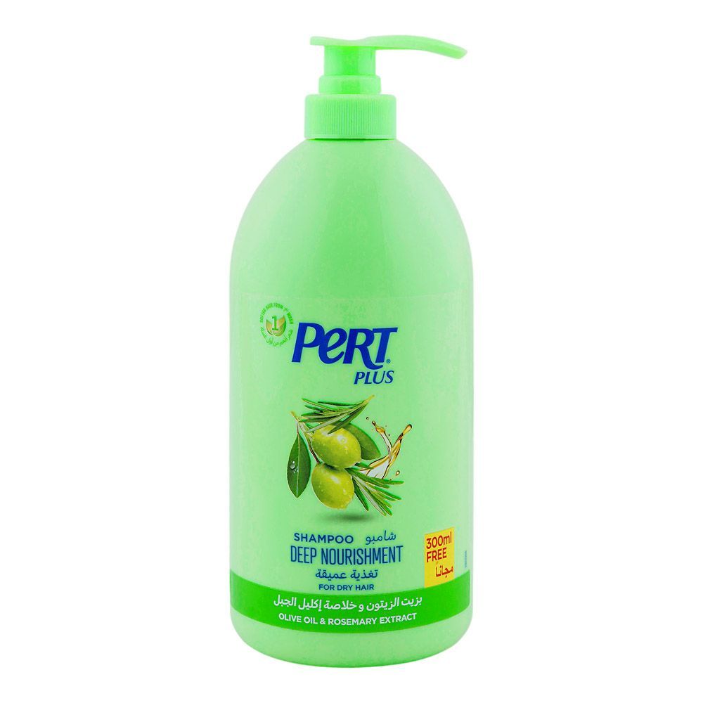 Pert Plus Olive Oil  Deep Nourishment Shampoo, For Dry Hair, 1000ml - Main Image