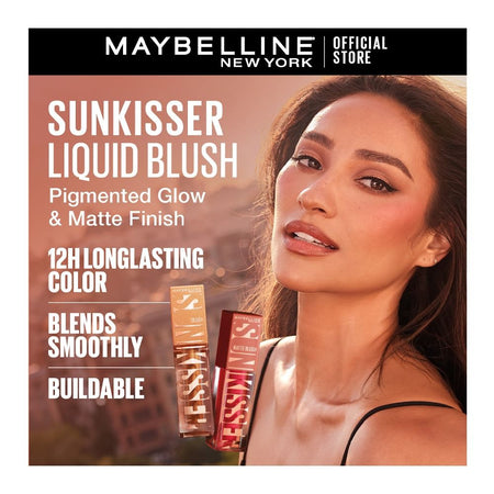 Maybelline Sunkisser Matte Blush, 34 Peachy Quench, 4.7ml - Image 4