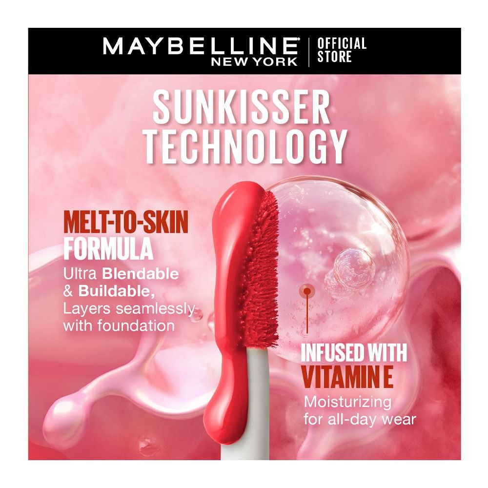 Maybelline Sunkisser Matte Blush, 34 Peachy Quench, 4.7ml - Image 3