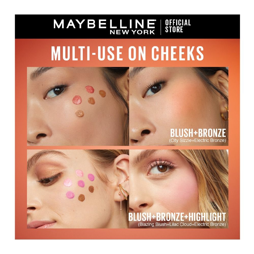 Maybelline Sunkisser Matte Blush, 34 Peachy Quench, 4.7ml - Image 5