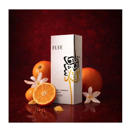 Fute Skin Brightening Vitamin C Anti-Wrinkle Serum, Ferulic Acid, Hyaluronic Acid, For All Types Of Skin, 30ml - Image 3