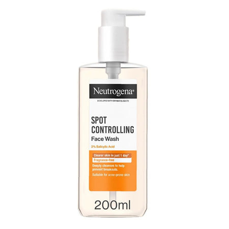 Neutrogena Spot Controlling Face Wash, Citric Acid, Salicylic Acid, For All Types Of Skin, 200ml - Main Image