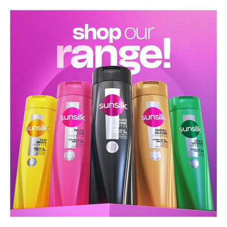 Sunsilk Black Shine Vita-Gloss Complex 30% Shampoo, Vitamin C & Ceramides, For Glossy Hair, 185ml - Image 2