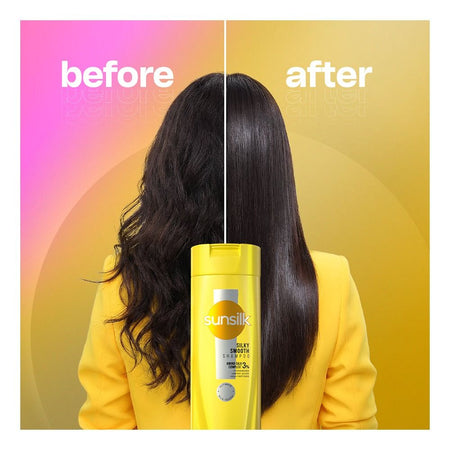 Sunsilk Silky Smooth Amino-Silk Complex 30% Shampoo, Ceramides, Amino Acid, For Silky & Smooth Hair, 185ml - Image 4