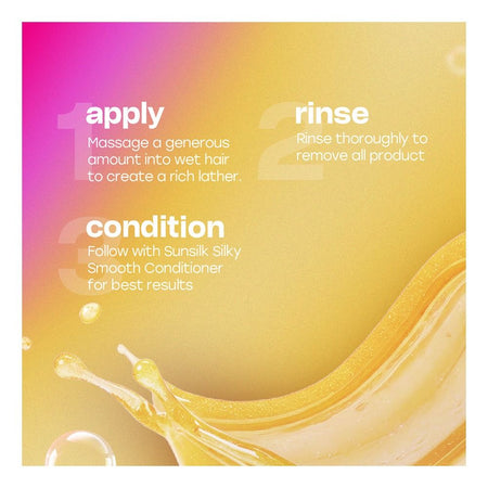 Sunsilk Silky Smooth Amino-Silk Complex 30% Shampoo, Ceramides, Amino Acid, For Silky & Smooth Hair, 185ml - Image 6