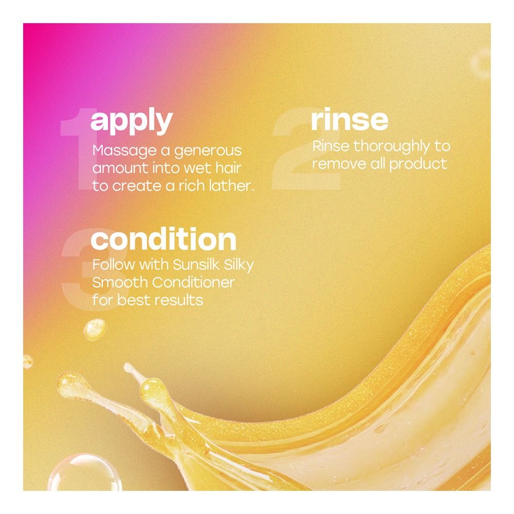 Sunsilk Silky Smooth Amino-Silk Complex 30% Shampoo, Ceramides, Amino Acid, For Silky & Smooth Hair, 185ml - Image 6