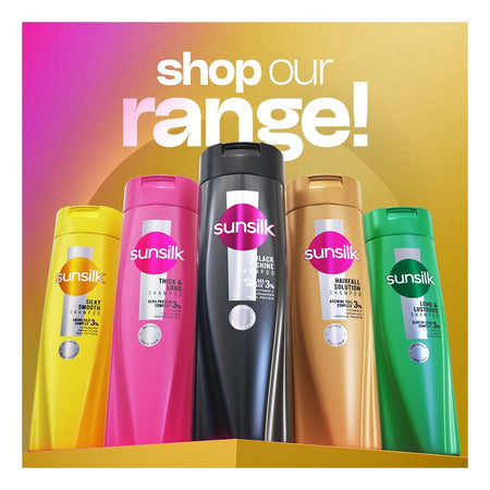 Sunsilk Silky Smooth Amino-Silk Complex 30% Shampoo, Ceramides, Amino Acid, For Silky & Smooth Hair, 360ml - Image 2