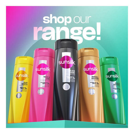 Sunsilk Long & Lustrous Elastin-Long Complex 3% Shampoo, Vitamin B3, For Stronger Hair, 360ml - Image 2