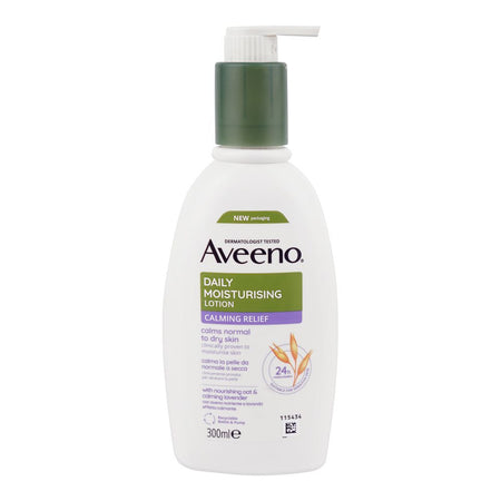 Aveeno Calming Relief Daily Moisturising Body Lotion, For Sensitive Skin, 300ml - Main Image