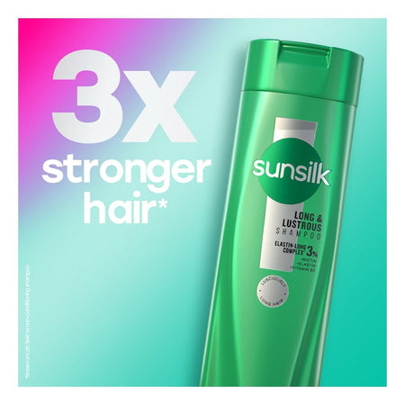 Sunsilk Long & Lustrous Elastin-Long Complex 3% Shampoo, Biotin, Vitamin B3, For Long Hair, 185ml - Image 5