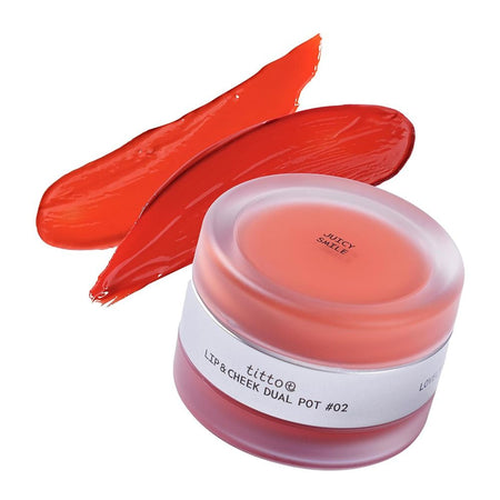 Titto Lip & Cheek Dual, Pot 02 Juicy Smile/Beach Sunny Girl - Main Image