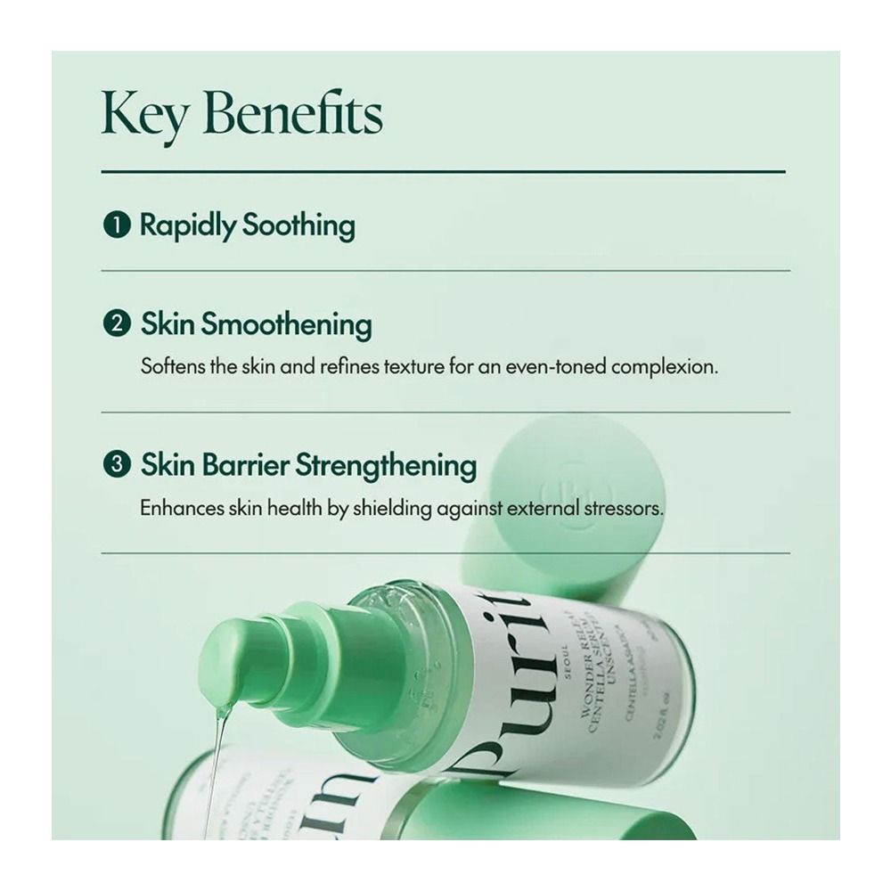 Purito Wonder Releaf Centella Unscented Serum, Soothing & Barrier Repair, Centella, 60ml - Image 4