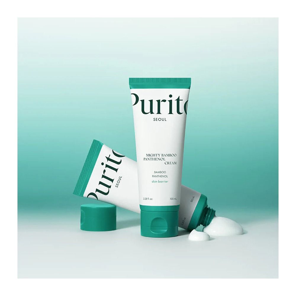 Purito Mighty Bamboo Panthenol Facial Cream, Skin Care, Bamboo Extract, Panthenol, 100ml - Main Image
