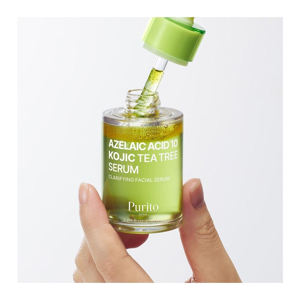 Purito Azelaic Acid 10 Kojic Tea Tree Serum, Hyperpigmentation & Anti-Aging Care, Kojic Acid, Azelaic Acid, Tea Tree, 30ml - Image 2