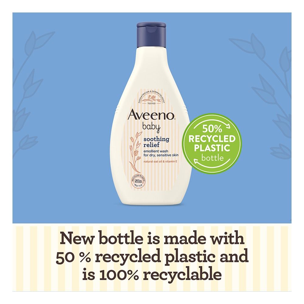Aveeno Baby Soothing Relief Emollient Wash, Sulphates Free, Glycerin, For Dry & Sensitive Skin, 250ml - Image 6