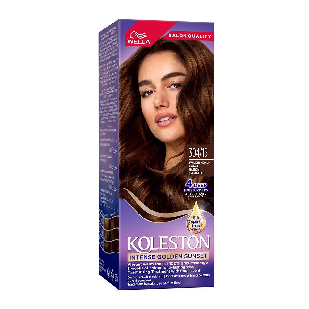 Wella Koleston Intense Hair Color, 304/15 Twilight Medium Brown - Main Image