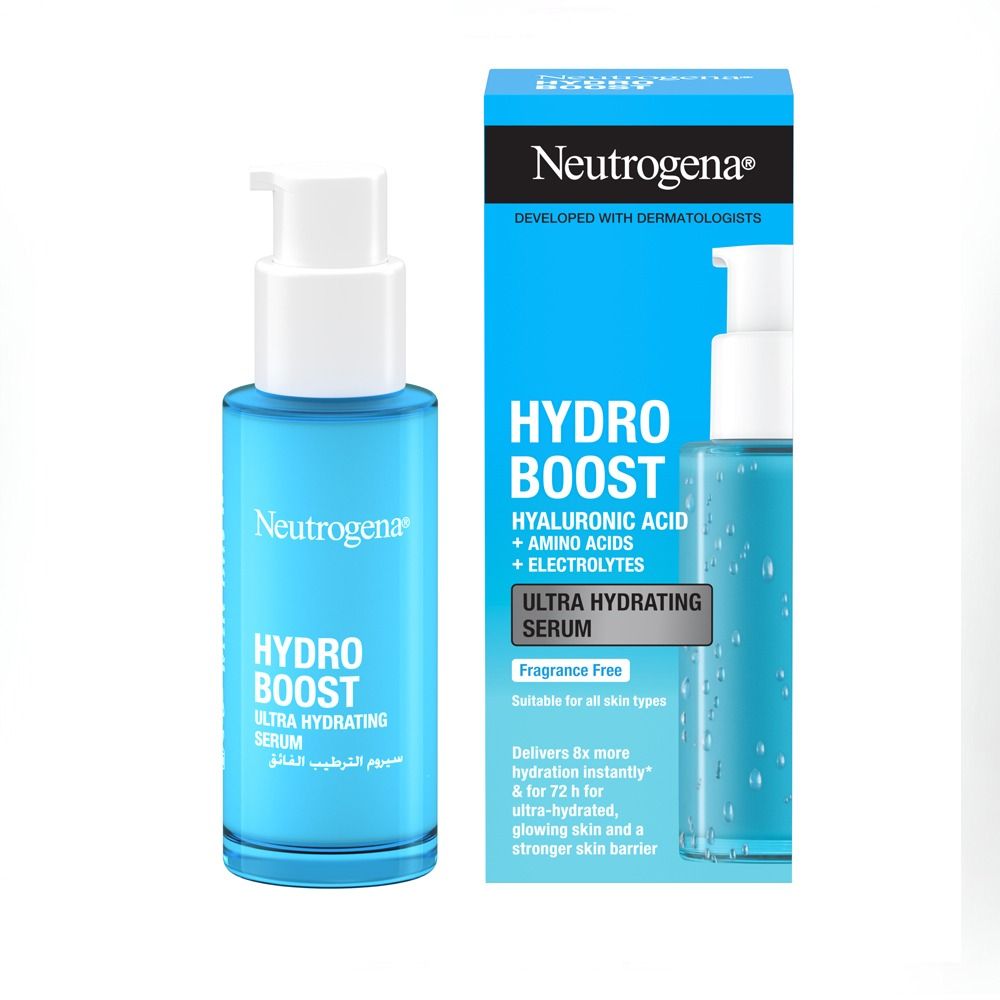 Neutrogena Hydro Boost Ultra Hydrating Serum, Hyaluronic Acid, Amino Acid, Electrolytes, 30ml - Main Image