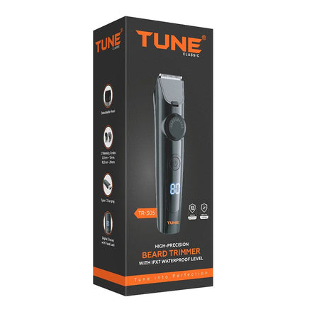 Tune Classic High-Precision Beard Trimmer, IPX7 Waterproof, 120 Minutes Rumtine, TR-305 - Image 2