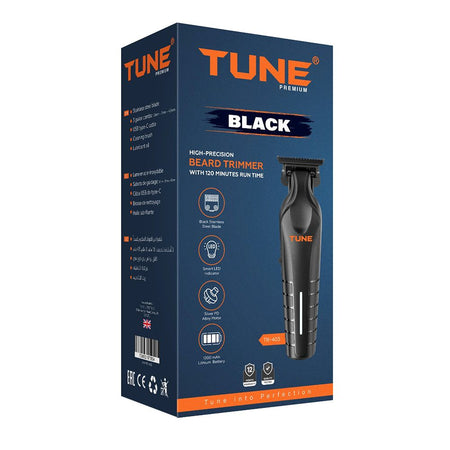Tune Classic Black High-Precision Beard Trimmer, TR-403 - Image 2