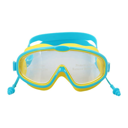 Swimming Goggles Wide Anti Fog UV Protection With Ear Plug, Sky Blue, 158RG - Image 3