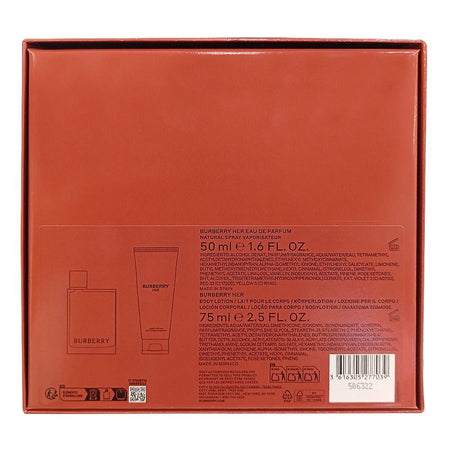 Burberry Her Gift Set, For Women, Edp Spray 50ml + Body Lotion 75ml - Image 3