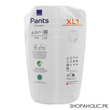 Abena Abri-Flex Premium Bladder Protection Pants, 130-170cm, X-Large, 16-Pack - Image 6