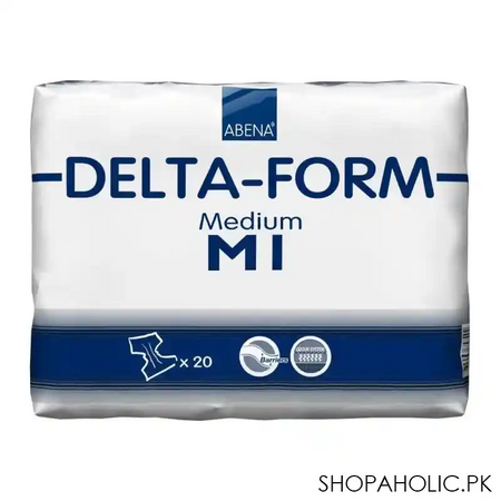 abena delta foam all in one adult incontinence briefs, medium m1, 28 44 inches, 20 pack main image