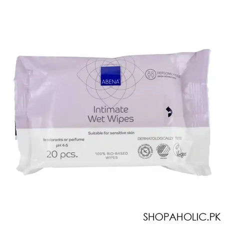 Abena Intimate Wet Wipes, Fragrance Free, 20-Pack - Main Image