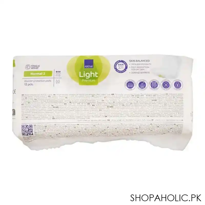 abena light premium bladder protection normal 2 pads, 12 pack image2