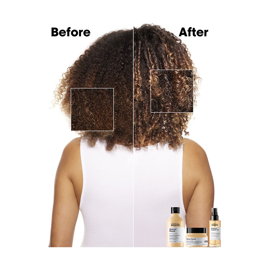 L'Oreal Professionnel Serie Expert Absolut Repair Oil 90 ML - For Dry and Damaged Hair With Wheat Protein - Image 3