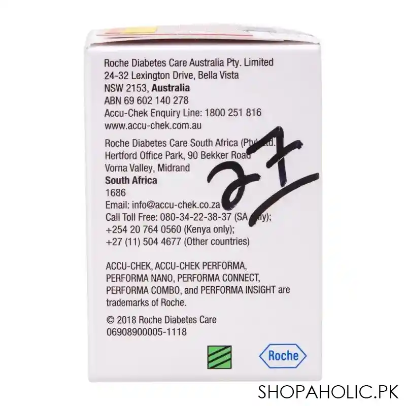 accu chek performa blood glucose strip, 50 count image3